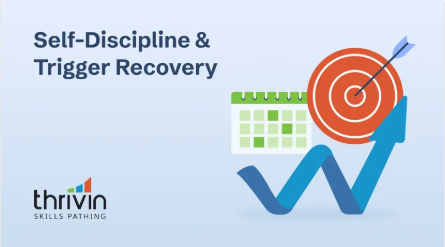 The Self-Discipline & Trigger Recovery skill tile from the Thrivin skills platform