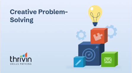 The Creative Problem-Solving (Using Strengths) skill tile from the Thrivin skills platform